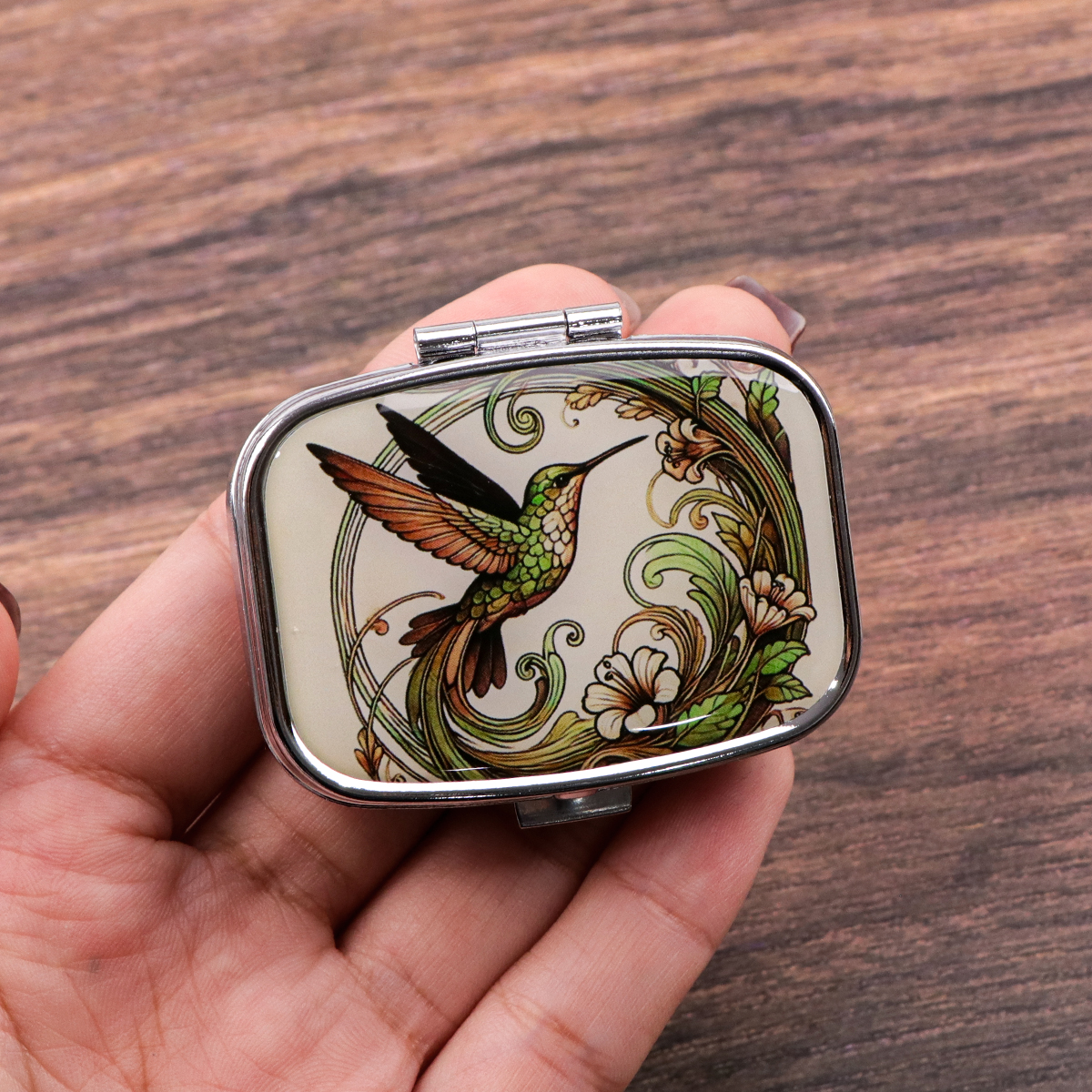 Tablet Accessory - Cute Bird Cartoon Travel Pill Organizer