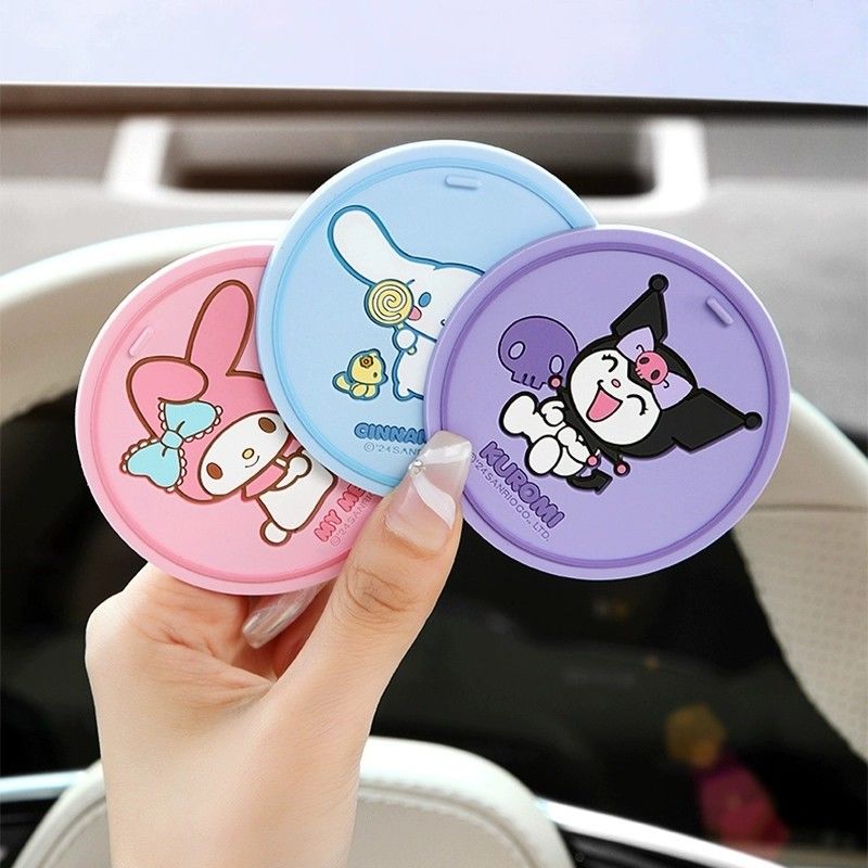 Tablet Accessories For Car - Anime Sanrio Kuromi Car Cup Holder