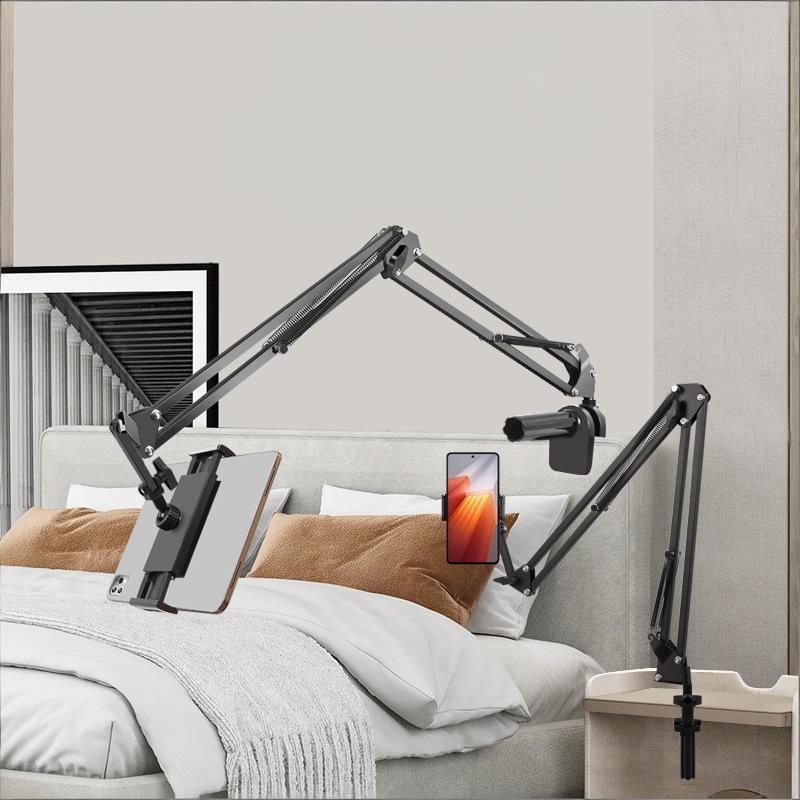 Essential Tablet Accessories - Adjustable Bedside Tablet Stand, Rotatable Long-arm