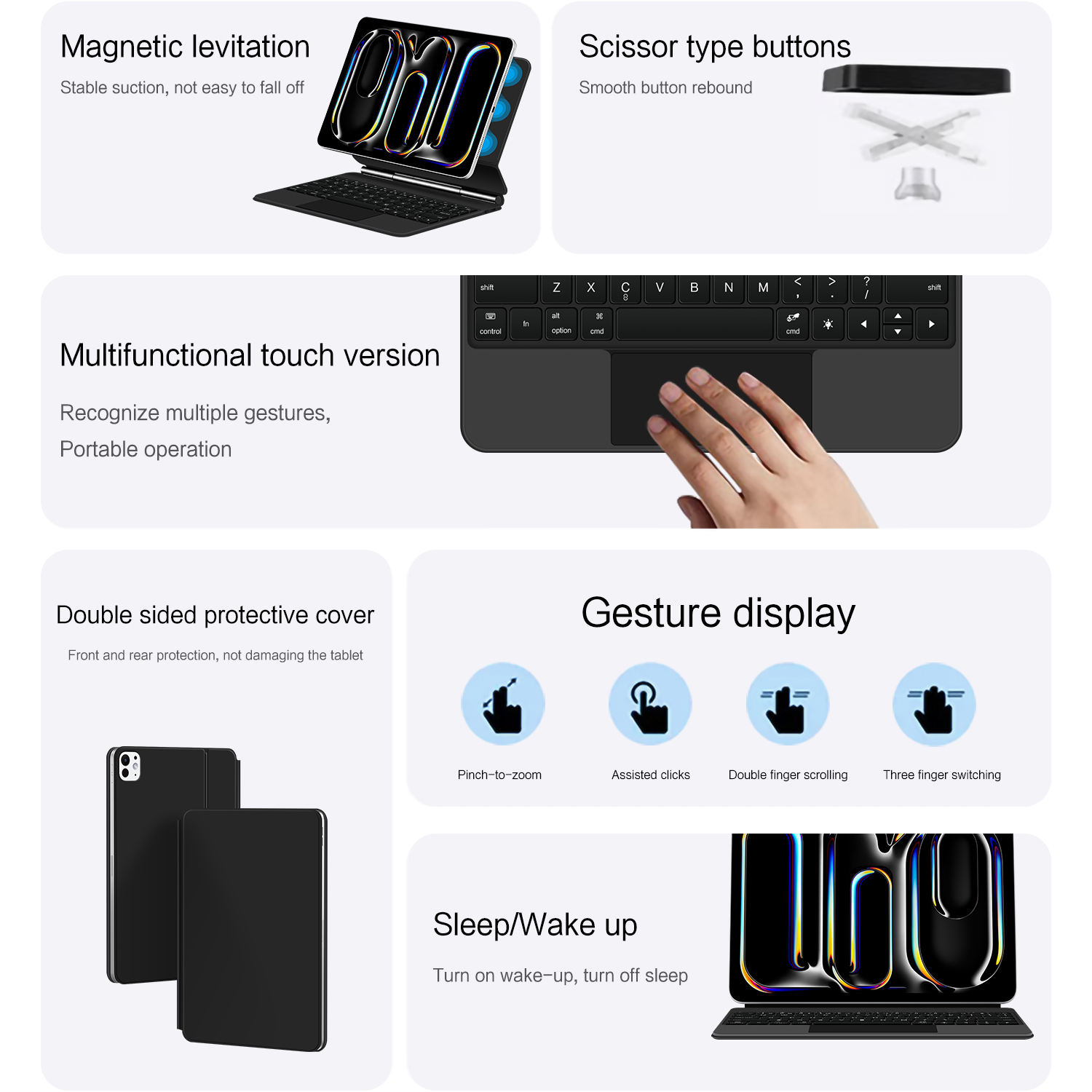 AJIUYU Magic Keyboard Folio Fo - огляд і ціна Magnetic Case Smart