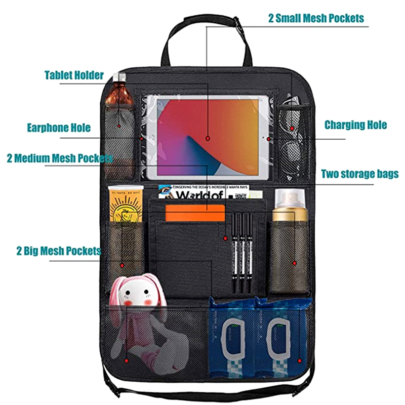 1pc Car Backseat Organizer wit - огляд і ціна Pen Tablet Accessories