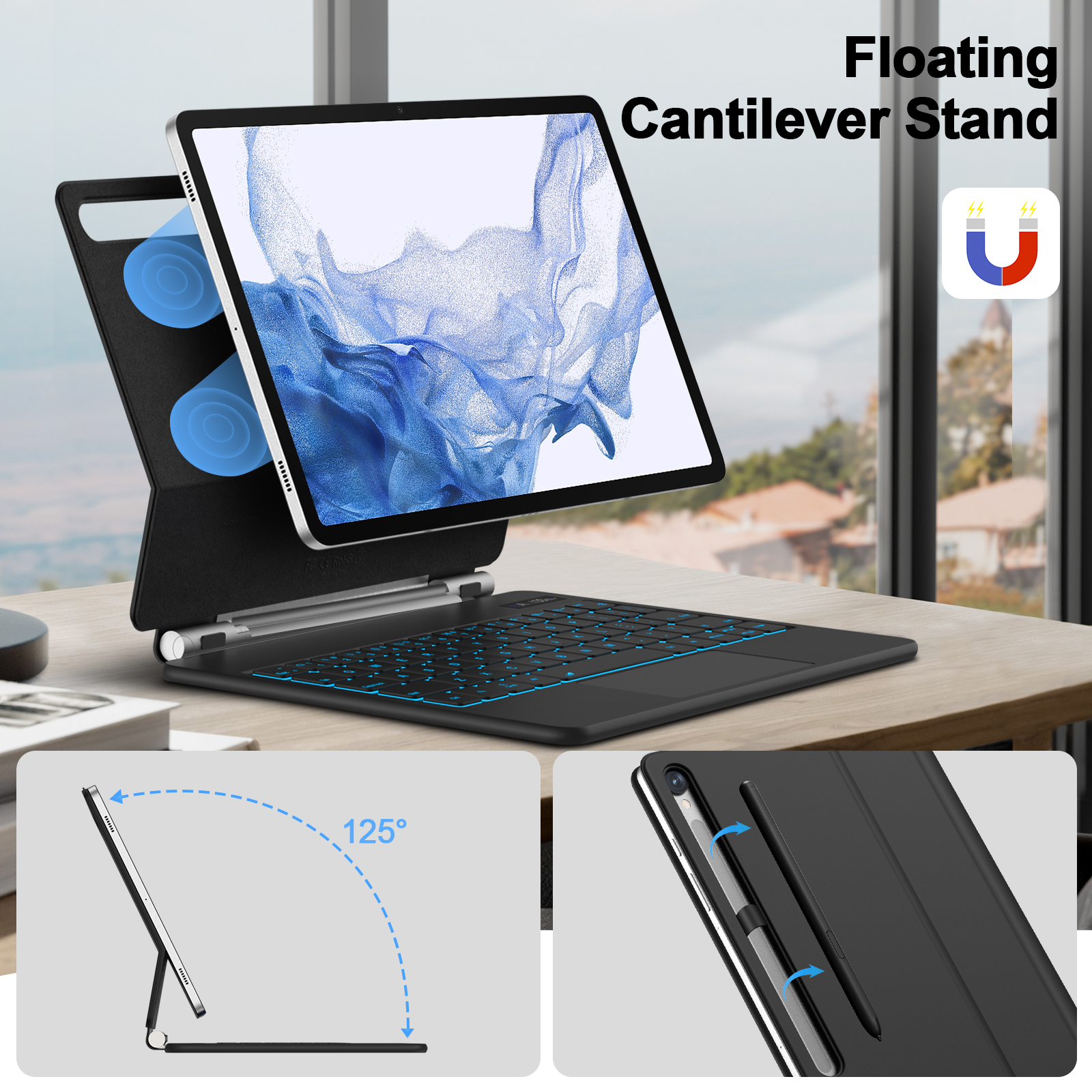 Magic Keyboard For Samsung Gal - огляд і ціна Lenovo Tablet M11 Accessories