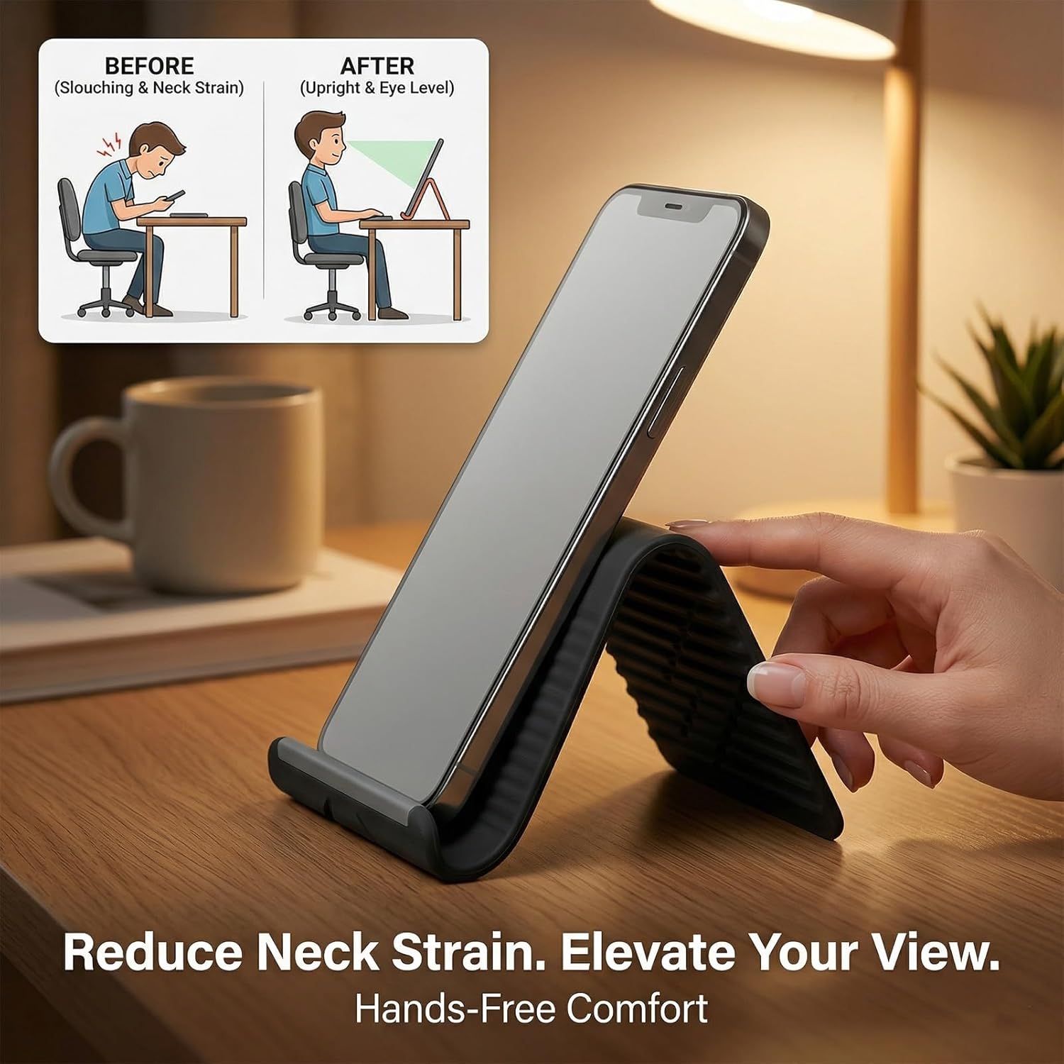 Lazy Portable Phone Stand Sili - огляд і ціна Essential Tablet Accessories