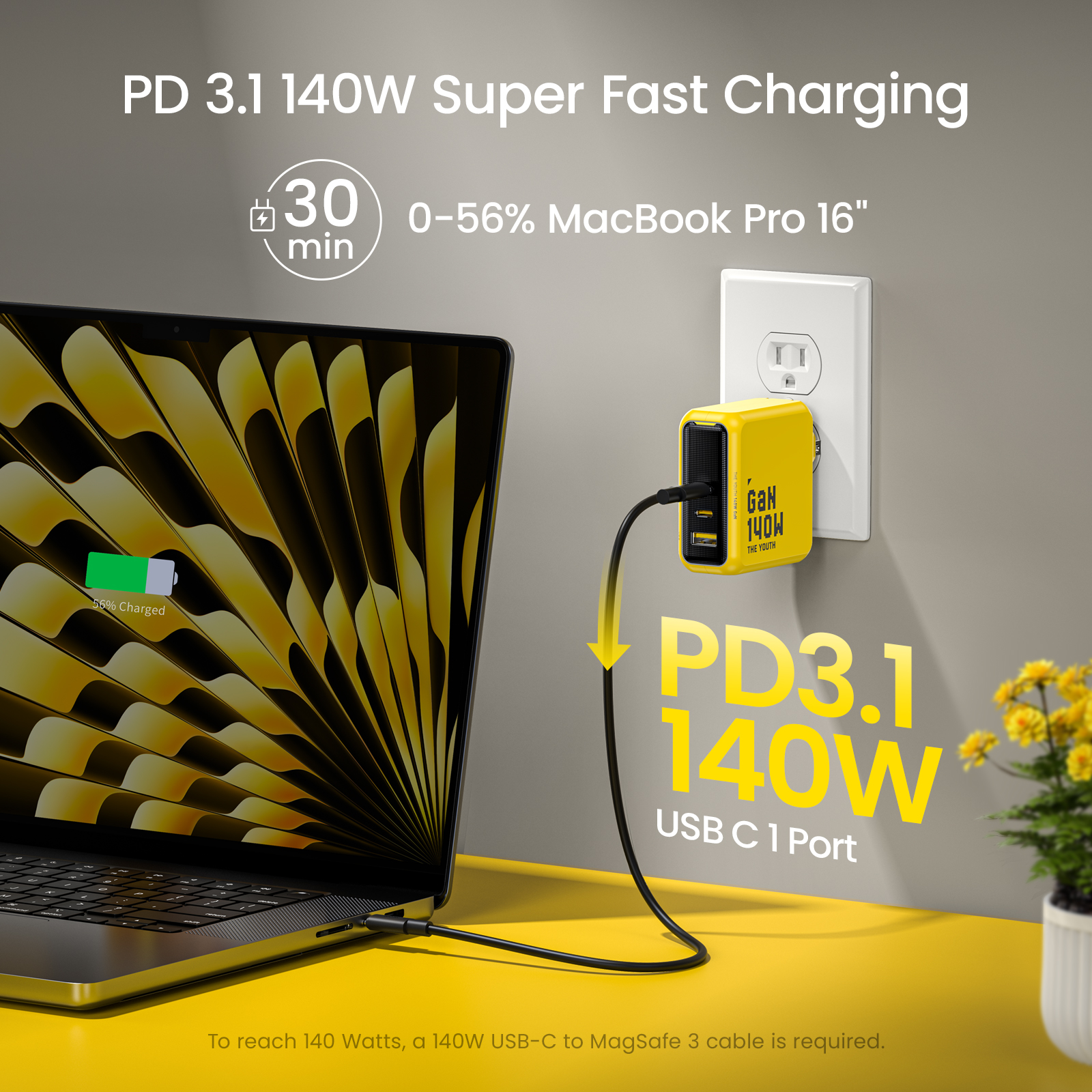 AOHI Youth 140W GaN Charger PD - огляд і ціна Dell Tablet Accessories