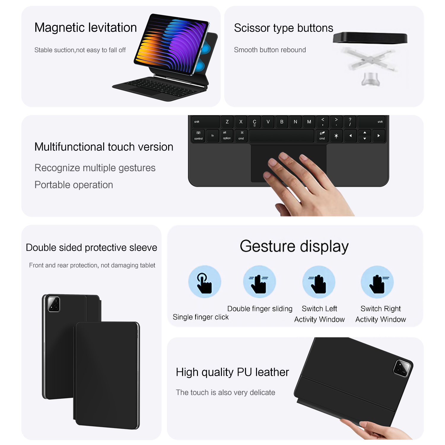Magic Keyboard For Xiaomi Pad  - огляд і ціна Magnetic Case Smart