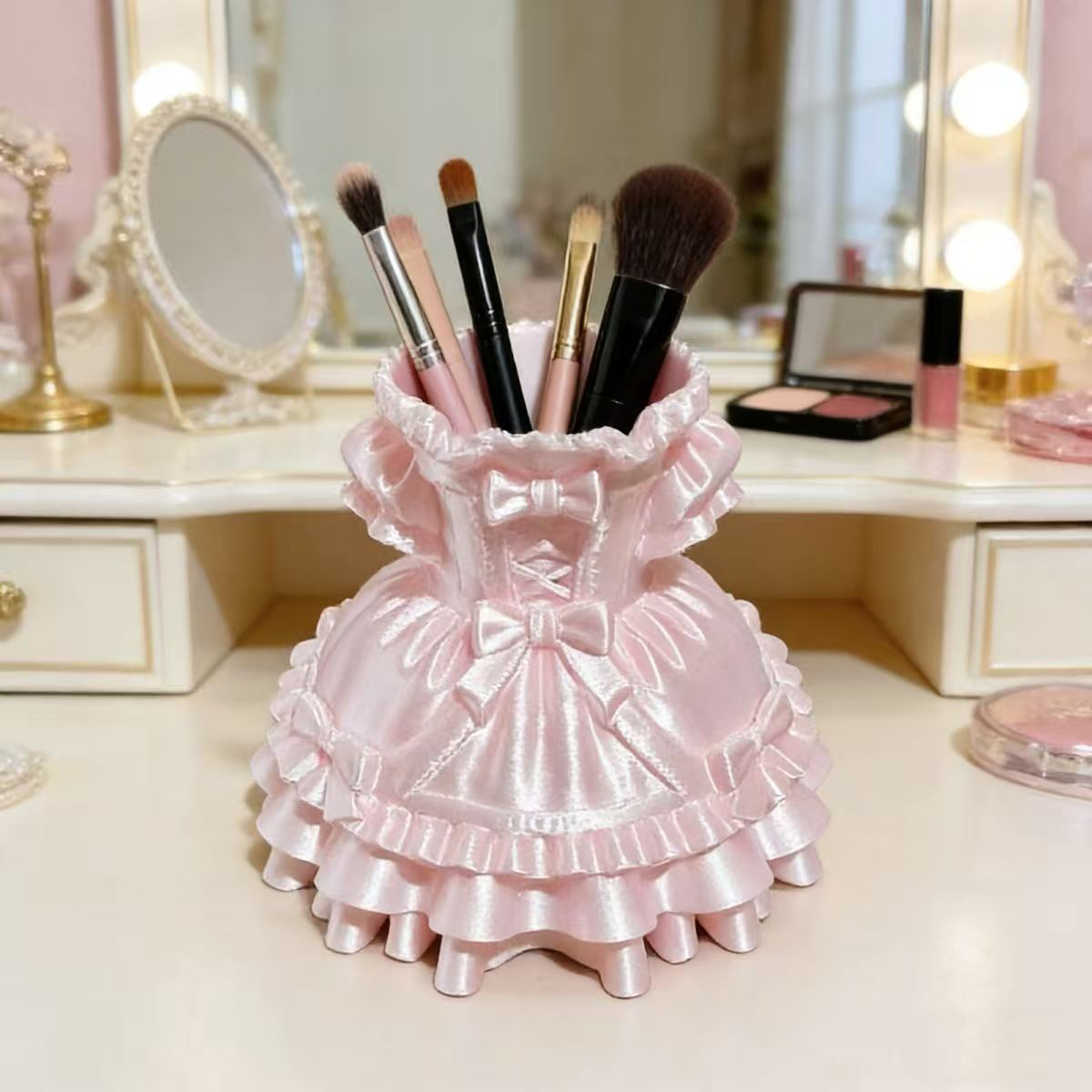 Princess Dress Makeup Brush Ho - огляд і ціна Case With Pencil Holder