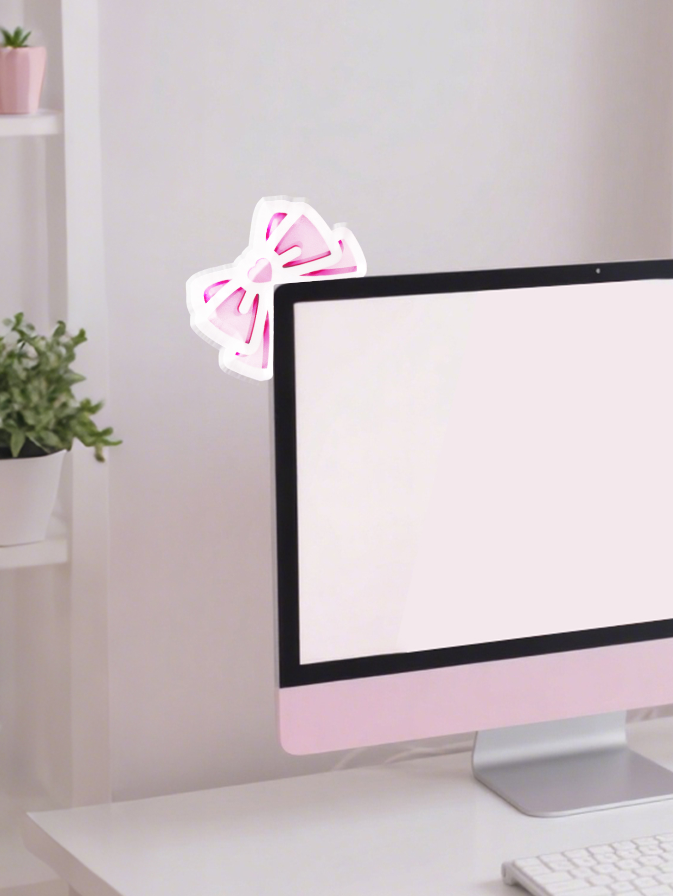 Kawaii Bow Monitor Decor Pink  - огляд і ціна Tablet Lap Desk